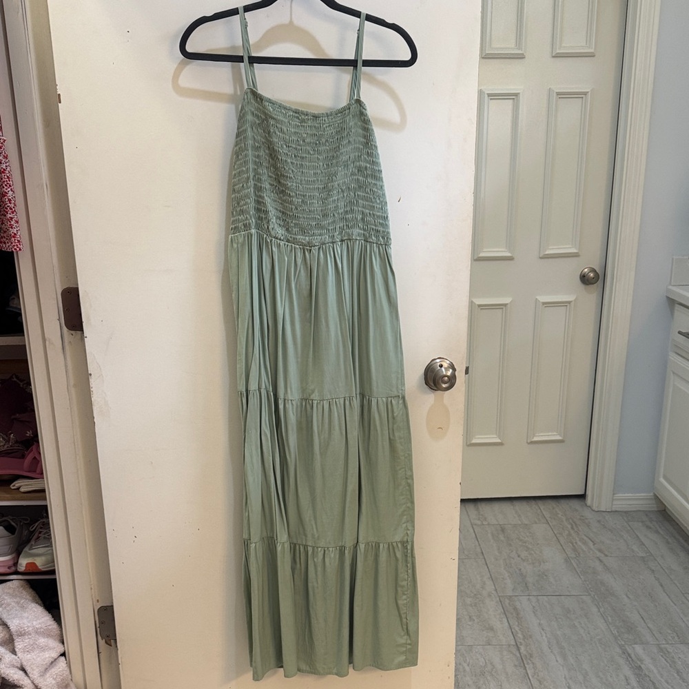 Amazon Light Green Maxi Dress